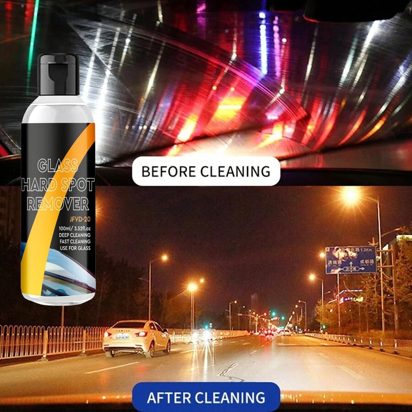 Car Glass Oil Glass Cleaning Agent Powerful Stain Remover BUY 1 GET 1 FREE